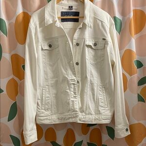 Eddie Bauer White Jean Jacket